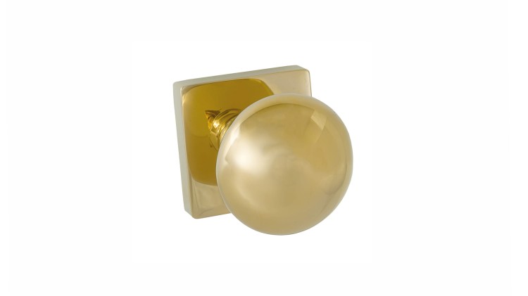 Gałka do drzwi OKRĄGŁA-STAŁA-  MOSIĄDZ PVD  R/pojedyncza