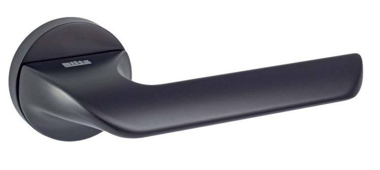 Czarna klamka wewnętrzna CORAL- cechy:  łatwy system montażowy śruby przelotowe Waga 0,9kg Kod EAN 5901812896155 kolor: Czarny fi 52 mm