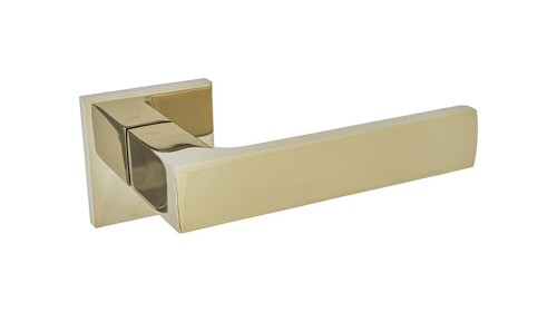 Złota klamka wewnętrzna ORLANDO SLIM-cechy:  łatwy system montażowy śruby przelotowe Waga 1,03kg Kod EAN 5901812897251 kolor: Mosiądz PVD