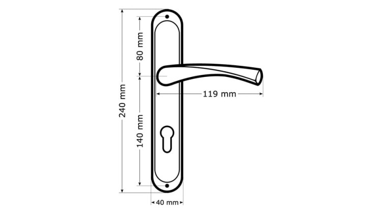 ZŁOTE KLAMKI DO DRZWI KLAMKI ALUBRASSS DAJANA MOSIĄDZ SATYNA 72-WB-Cechy:  jednolita konstrukcja łatwy system montażowy śruby przelotowe Waga 0,6kg Kod EAN 5901812894113