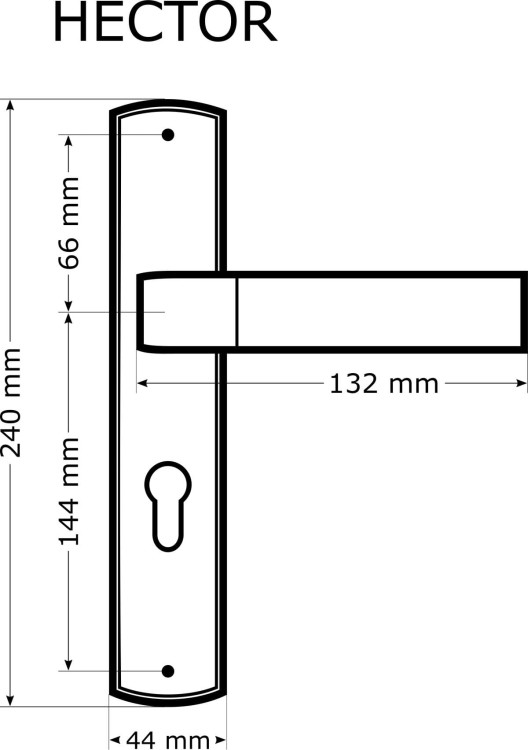 KLAMKA DO DRZWI WEWNĘTRZNYCH KLAMKA ALUBRASS PATYNA HECTOR 72 WK-OPIS.-Cechy:  jednolita konstrukcja łatwy system montażowy śruby przelotowe Waga 0,66kg Kod EAN 5901812893499 Klamka HECTOR pasuje do drzwi o grubości od 35 mm do 60 mm.