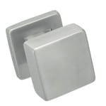 KLAMKI ALUBRASS Gałka obrotowa stała stal nierdzewna kolor inox.-Gałka obrotowa jednostronna stała do drzwi KWADRAT kolor INOX- Stal nierdzewna/pojedyncza
