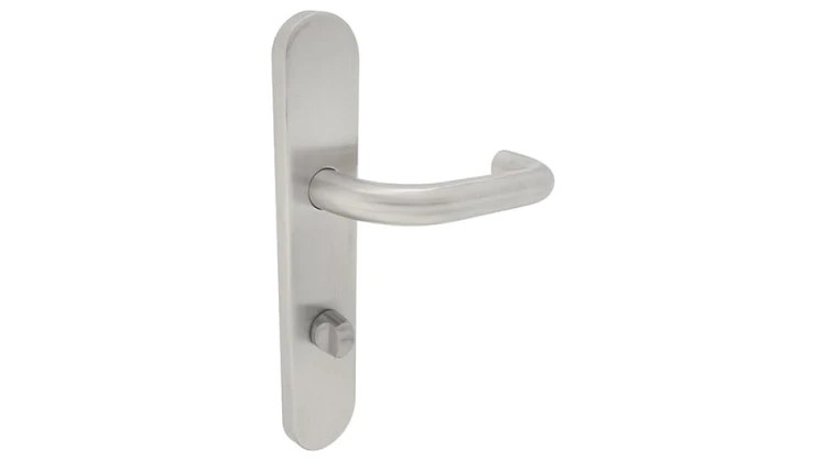 Klamka ALUBRASS ZENIT 72 mm WC – stal nierdzewna klamkizamki.pl