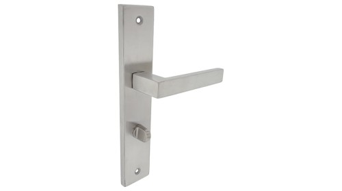 Klamka do drzwi TASOS-72-WC- Stal Nierdzewna -kolor INOX.Cechy:  jednolita konstrukcja łatwy system montażowy śruby przelotowe Waga 0,62kg Kod EAN 5901812895196