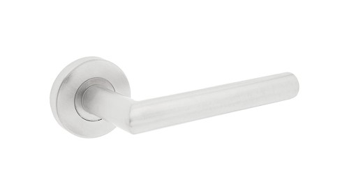 Klamka DIONE ALUBRASS stal nierdzewna – okrągła rozeta 54 mm