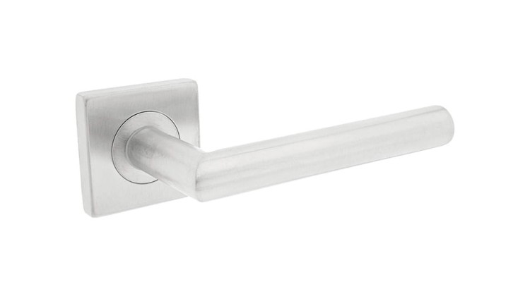 Klamka ALUBRASS DIONE na rozecie kwadratowej – INOX