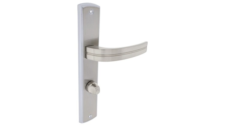 Klamka do drzwi ULTRA-72-WC- Nikiel chrom.Cechy:  jednolita konstrukcja łatwy system montażowy śruby przelotowe Waga 0,75kg Kod EAN 5901812894304.Klamka wewnętrzna ULTRA