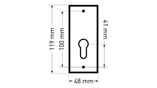 Szyld zewnętrzny do drzwi SZH Patyna