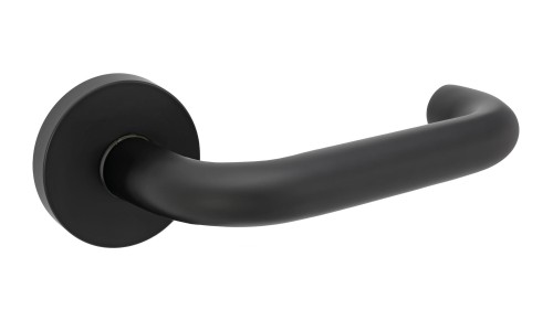 Czarna klamka wewnętrzna ZENIT.cechy:  łatwy system montażowy śruby przelotowe szyld fi 54 mm kolor: Czarny Waga 0,44kg Kod EAN 5901812899583