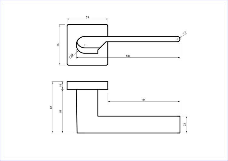 klamka-goliat-rozeta-kwadrat-czarna-blitz.-cechy:  łatwy system montażowy śruby przelotowe szyld 53 mm x 53 mm  Waga 0,89kg  Kod EAN 5901812899354  kolor: Czarny