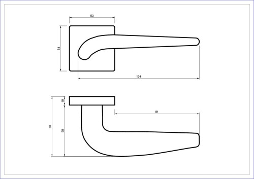 klamka-lima-rozeta-kwadratowa-chrom-blitz.-cechy:  łatwy system montażowy śruby przelotowe szyld 53 mm x 53 mm Waga 1,03kg Kod EAN 5901812897305 kolor: Chrom-Klamka wewnętrzna LIMA