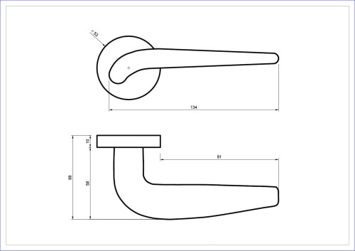 klamka-lima-rozeta-okragla-chrom-blitz.-cechy:  łatwy system montażowy śruby przelotowe szyld fi 53 mm Waga 0,8kg Kod EAN 5901812897367 kolor: Chrom