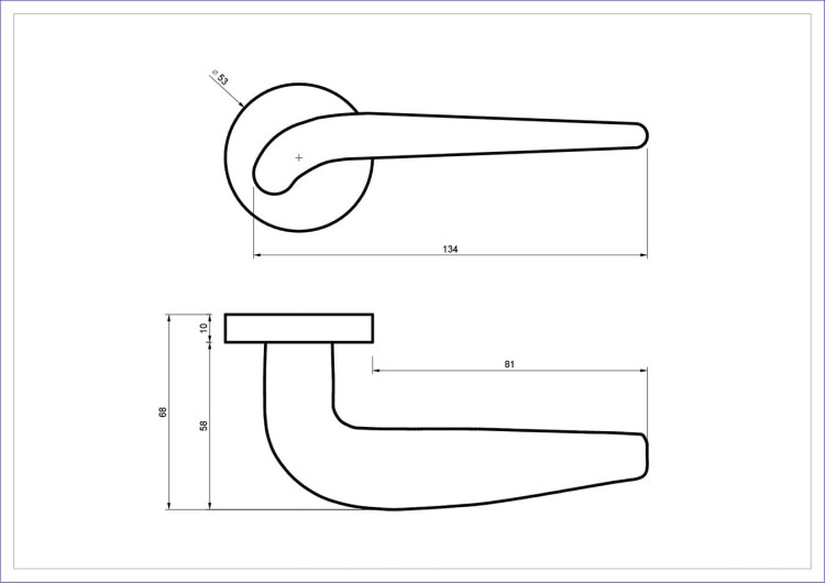 klamka-lima-rozeta-okragla-czarna-blitz.-cechy:  łatwy system montażowy śruby przelotowe szyld fi 53 mm Waga 0,8kg Kod EAN 5901812897381 kolor: Czarny