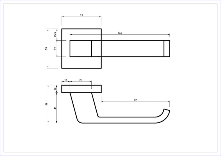 klamka-rosa-rozeta-kwadratowa-nikiel-satyna-blitz.- cechy:  łatwy system montażowy śruby przelotowe szyld 53 mm x 53 mm Waga 0,9kg Kod EAN 5901812898111 kolor: Nikiel satyna