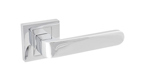 Klamka do drzwi LADY Chrom. cechy:  łatwy system montażowy śruby przelotowe szyldu 54 mm x 54 mm Waga 0,48kg Kod EAN 5901812894410 kolor: Chrom. Klamka wewnętrzna LADY