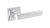 Klamka do drzwi LADY Chrom. cechy:  łatwy system montażowy śruby przelotowe szyldu 54 mm x 54 mm Waga 0,48kg Kod EAN 5901812894410 kolor: Chrom. Klamka wewnętrzna LADY