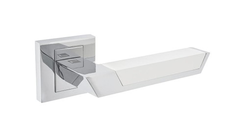 Klamka YORK biały chrom .cechy:  łatwy system montażowy śruby przelotowe Waga 0,93kg Kod EAN 5901812894984 kolor: Biały Chrom-Klamka wewnętrzna YORK