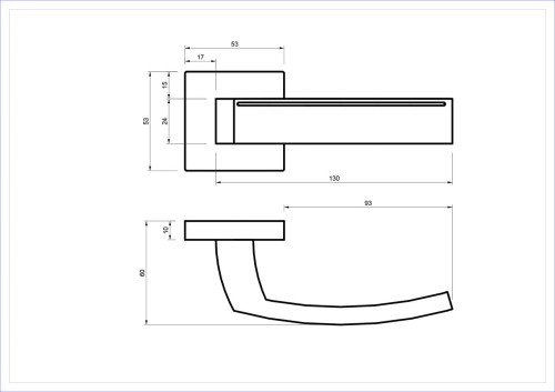 Klamka do drzwi CARMEN nikiel satyna.cechy:  łatwy system montażowy śruby przelotowe szyld 53 mm x 53 mm Waga 0,55kg Kod EAN 5901812898159 kolor: Nikiel satyna