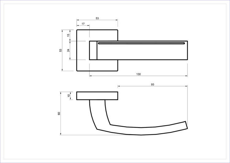 Klamka do drzwi CARMEN nikiel satyna.cechy:  łatwy system montażowy śruby przelotowe szyld 53 mm x 53 mm Waga 0,55kg Kod EAN 5901812898159 kolor: Nikiel satyna
