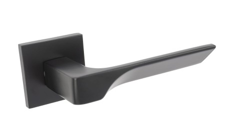 Czarna klamka wewnętrzna DRACO SLIM.cechy:  łatwy system montażowy śruby przelotowe Waga 0,43kg Kod EAN 5901812899071 kolor: Czarny 51 mm X  51 mm