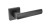 Czarna klamka wewnętrzna INES. cechy:  łatwy system montażowy śruby przelotowe szyld 54 mm x 54 mm Waga 0,55kg Kod EAN 5901812898203 kolor: Czarny