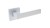 KLAMKA ALUBRASS -Klamka do drzwi QUERTA biała.cechy:  łatwy system montażowy śruby przelotowe szyld 53 mm x 53 mm Waga 0,55kg Kod EAN 5901812898227 kolor: Biały. Klamka wewnętrzna QUETRA