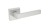 Klamka do drzwi QUERTA  nikiel satyna.cechy:  łatwy system montażowy śruby przelotowe szyld 53 mm x 53 mm Waga 0,55kg Kod EAN 5901812898173 kolor: Nikiel satyna. Klamka wewnętrzna QUETRA