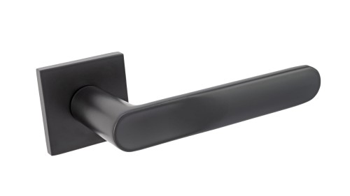 Czarna klamka wewnętrzna ROCA SLIM.cechy:  łatwy system montażowy śruby przelotowe Waga 0,43kg Kod EAN 5901812898920 kolor: Czarny, 52 mm x 52 mm