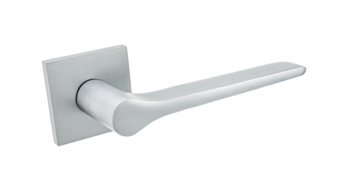 Klamka VITTORIA SLIM ALUBRASS chrom mat – rozeta kwadratowa klamkizamki.pl