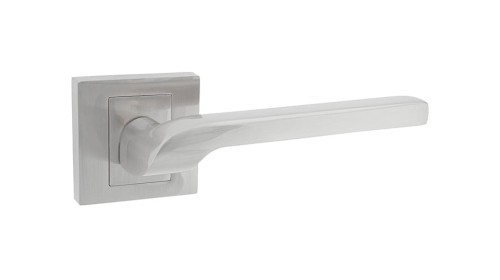 Klamka ZOYA nikiel satyna.cechy:  łatwy system montażowy śruby przelotowe szyld 54 mm x 54 mm Waga 0,5kg Kod EAN 5901812897169 kolor: Nikiel satyna- Klamka wewnętrzna ZOYA