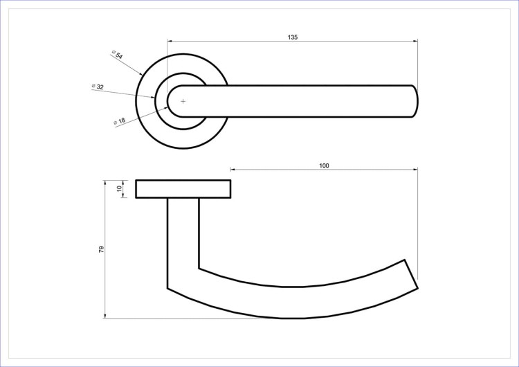 KLAMKA ALUBRASS-Klamka PAROS-INOX- Stal nierdzewna. cechy:  łatwy system montażowy śruby przelotowe szyld fi 54 mm Waga 0,41kg Kod EAN 5901812896483 kolor: Stal nierdzewna. Klamka wewnętrzna PAROS