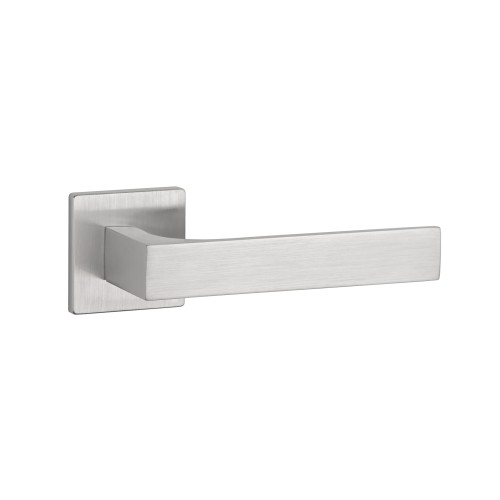 Klamka do drzwi APRILE ALISSO Q SUPER SLIM 5 mm DSC chrom szczotkowany – nowoczesna klamka na kwadratowej rozecie Klamkizamki.pl