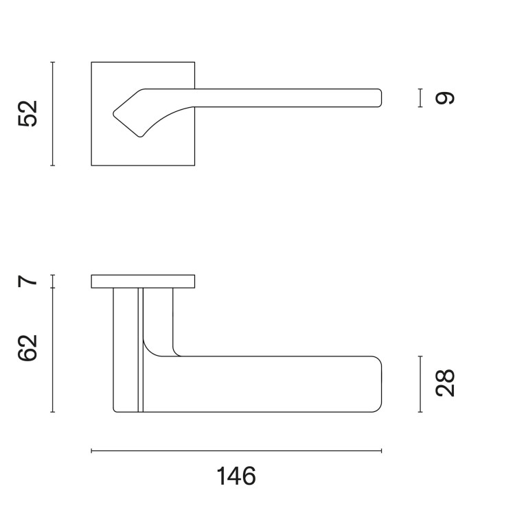 Złota klamka wewnętrzna APRILE BERGENIA.Waga netto 1,176kg Kod EAN 5902249341898 Grubość rozety 7 mm Kolekcja Premium Kolor Złoty polerowany PVD Kształt rozety Kwadratowa Q SLIM 7 mm Producent ENGER Marka APRILE