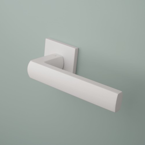Klamka wewnętrzna APRILE HOSTA  .Grubość Rozety  7 mm  Kolor  Biały Mat  Rozmiar  53 mm x 53 mm  Szyld  Kwadratowy  Marka  APRILE  Producent  ENGER  Klamka wewnętrzna
