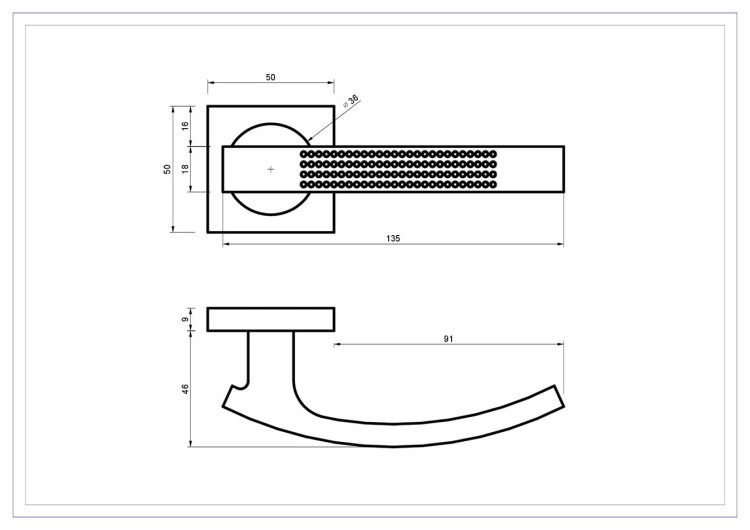 Klamka do drzwi ASTRO Nikiel chrom.cechy:  łatwy system montażowy śruby przelotowe Waga 0,42kg Kod EAN 5901812895325 kolor: Nikiel chrom 50 mm x 50 mm