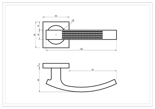 Klamka do drzwi ASTRO Patyna.cechy:  łatwy system montażowy śruby przelotowe Waga 0,42kg Kod EAN 5901812895264 kolor: Patyna 50 mm x 50 mm-Klamka Alubrass Wewnętrzna ASTRO