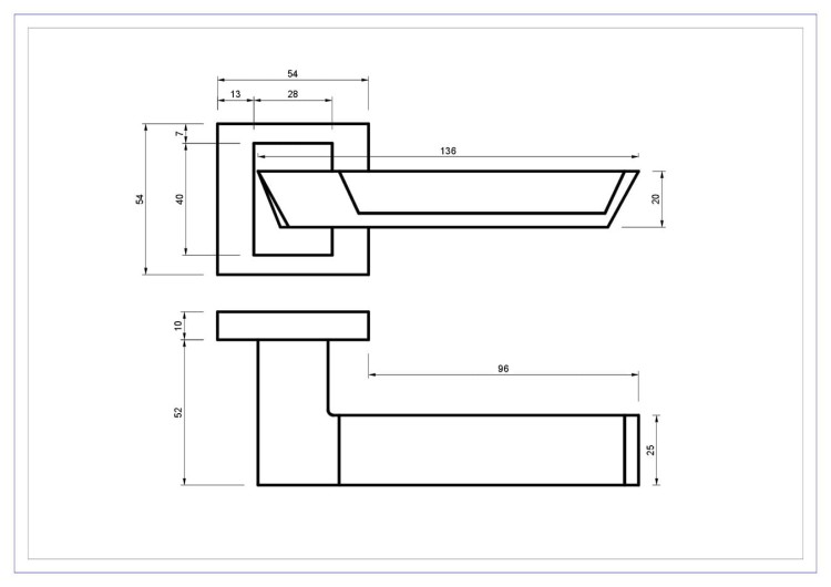 Klamka YORK czarna chrom .cechy:  łatwy system montażowy śruby przelotowe Waga 0,93kg Kod EAN 5901812894991 kolor: Czarny Chrom, 54 mm x 54 mm. Klamka wewnętrzna YORK