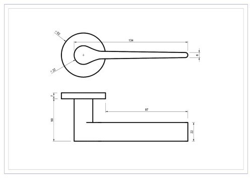 Klamka VITTORIA SLIM Chrom mat.cechy:  łatwy system montażowy śruby przelotowe szyld fi 52 mm Waga 0,39kg Kod EAN 5901812899064   kolor: Chrom mat.Klamka wewnętrzna VITTORIA SLIM