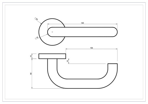 Czarna klamka wewnętrzna ZENIT.cechy:  łatwy system montażowy śruby przelotowe szyld fi 54 mm kolor: Czarny Waga 0,44kg Kod EAN 5901812899583
