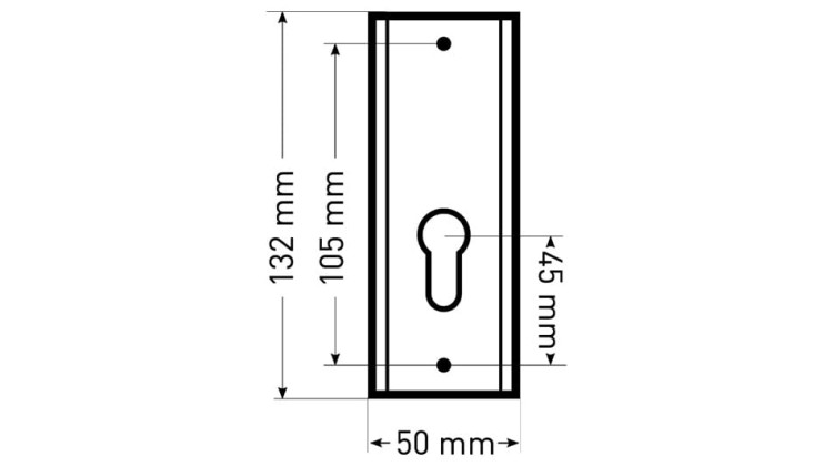 Szyld  zewnętrzny do drzwi  NEO/THEO Patyna