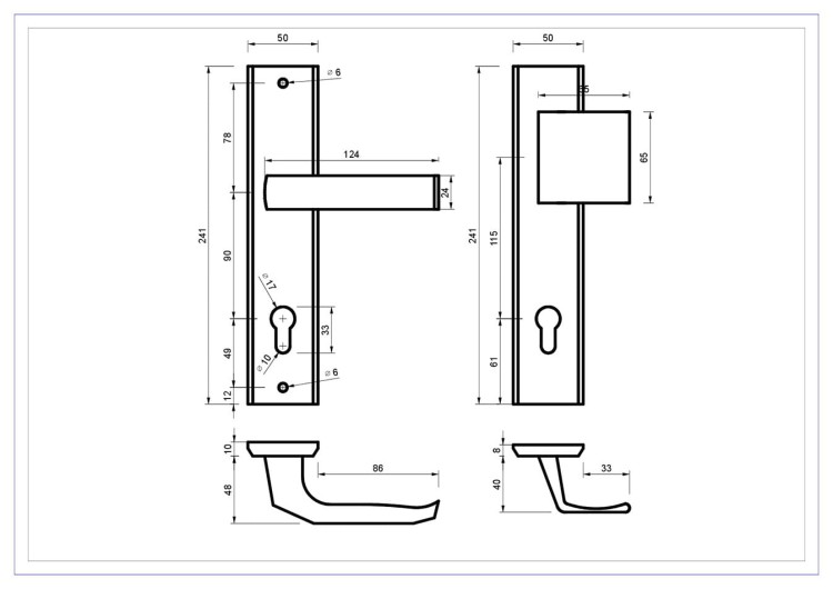 klamko-pochwyt-neo-90-wklad-f9-tytan-Cechy:  jednolita konstrukcja łatwy system montażowy śruby przelotowe Waga 0,96kg Kod EAN 5901812896544- Klamka zewnętrzna NEO