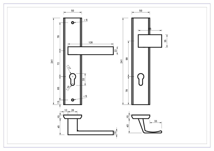 klamko-pochwyt-theo-72-wklad-f9-tytan.-Cechy:  jednolita konstrukcja łatwy system montażowy śruby przelotowe Waga 0,96kg Kod EAN 5901812895905 -Klamka zewnętrzna THEO