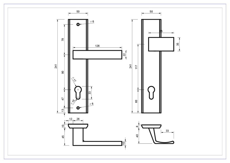 klamko-pochwyt-theo-90-wklad-f9-tytan.-Cechy:  jednolita konstrukcja łatwy system montażowy śruby przelotowe Waga 0,96kg Kod EAN 5901812896582-Klamka zewnętrzna THEO-uniwersalna