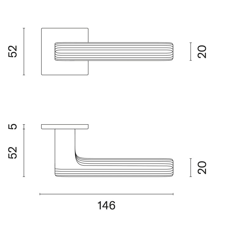 Klamka wewnętrzna chrom polerowany- APRILE LARICE   .Grubość Rozety  5 mm  Kolor  Chrom Polerowany  Rozmiar  52 mm x 52 mm  Szyld  Kwadratowy  Marka  APRILE  Producent  ENGER  Klamka wewnętrzna