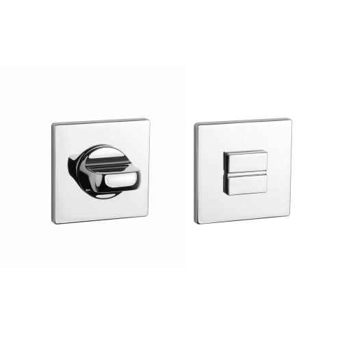 Rozeta APRILE Q SUPER SLIM 5MM LC - chrom polerowany WC 4X4