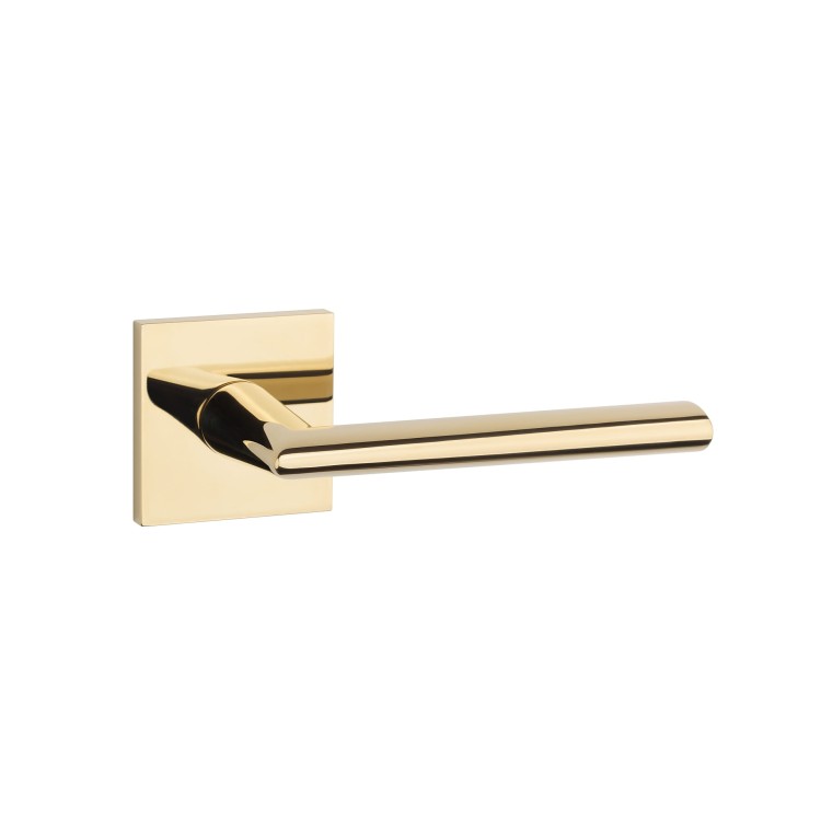 Klamka APRILE PRIMULA ROZETA Q SLIM 7MM GOLD PVD - złoty polerowany PVD-53mmx53 mm.Waga netto 0,766kg  Kod EAN 5902249351965  Grubość rozety 7 mm  Kolekcja Comfort  Kolor Złoty polerowany PVD  Kształt rozety Kwadratowa Q SLIM 7 mm   Materiał Cynk