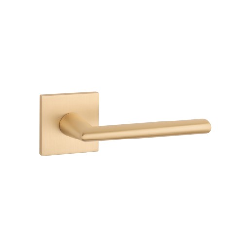 Klamka APRILE PRIMULA Q SLIM 7 mm GOLD SATIN – złoty matowy | Designerska klamka premium do eleganckich wnętrz