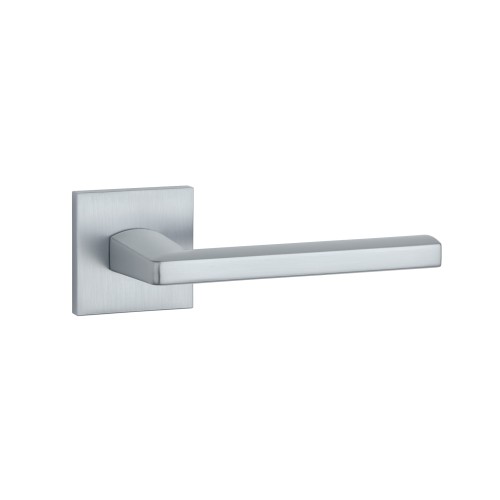 Klamka APRILE PYROLA Q SLIM 7 mm MSC – chrom satynowy | Nowoczesna klamka premium do drzwi wewnętrznych
