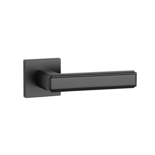 Klamka APRILE RAFLESIA Q SLIM 7 mm BK – czarny matowy | Designerska klamka premium do nowoczesnych wnętrz