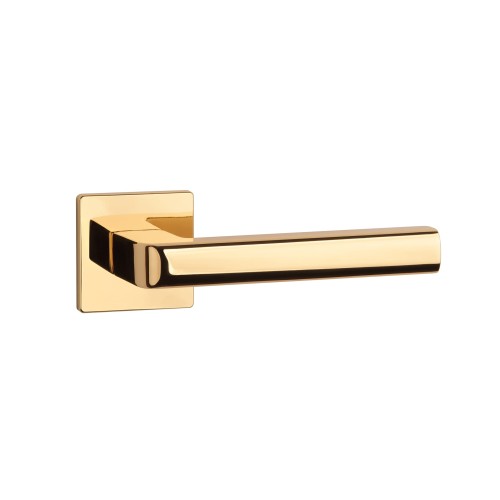 Klamka APRILE SALICE Q SUPER SLIM 5 mm LG – złoty polerowany | Designerska klamka premium do nowoczesnych drzwi